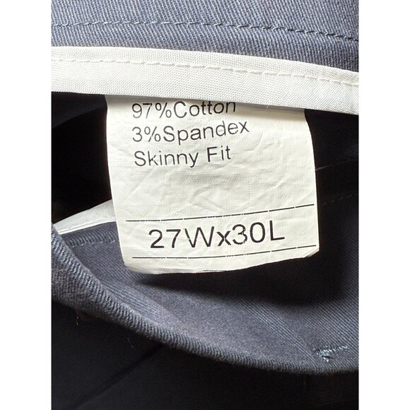 Plaif & plain 27x30 blue khaki style‎ pants with some stretch - Picture 3 of 7